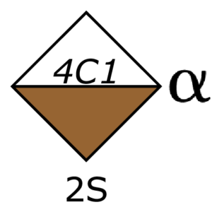 28a. Idopyranuronic Î±-L (4C1 conf.)