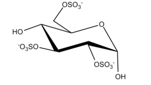 22b. Glucopyranose 2,3,6-S Î±-D